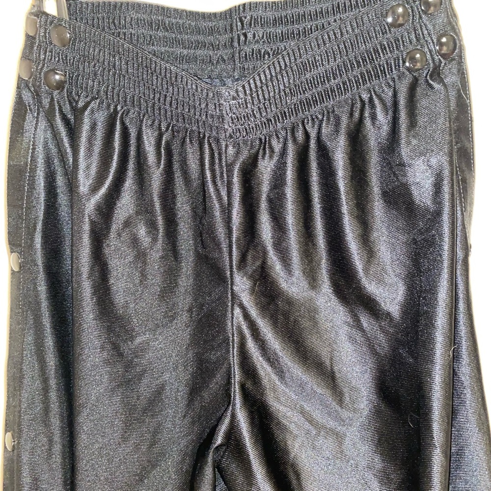 Black rip-off pants